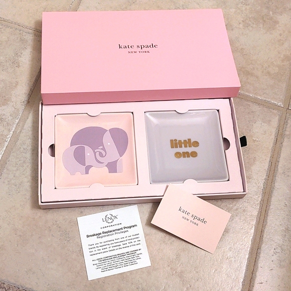 NEW Kate Spade Lenox® Sweet Talk Little One Trinket Dish Set - Picture 4 of 9